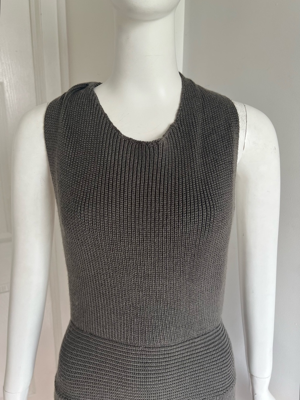NEW Free People Beach Orchid Knit Mini Dress Gray Backless Halter Size Small - Picture 7 of 13
